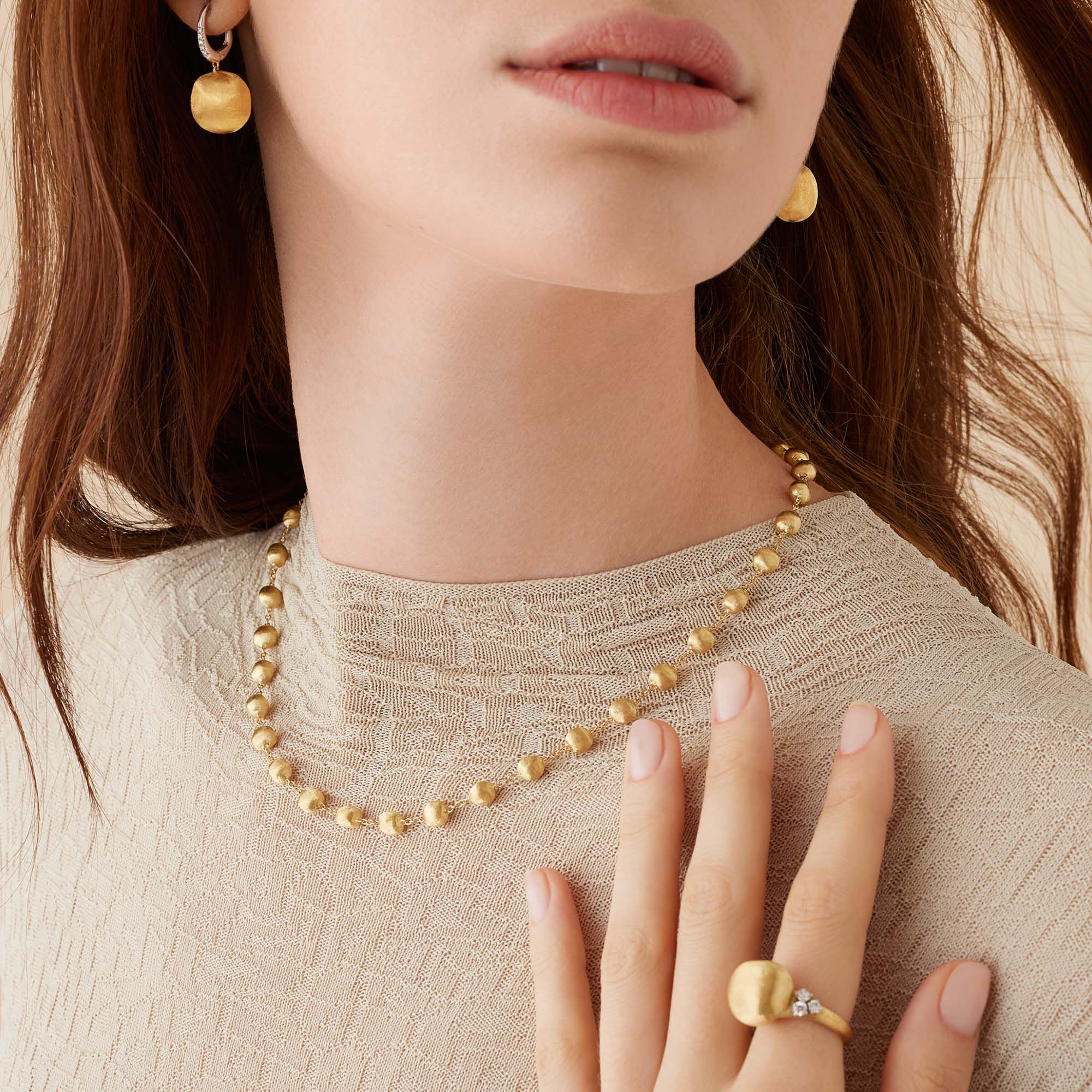 Marco Bicego Africa Yellow Gold Bead Necklace | Maison Birks